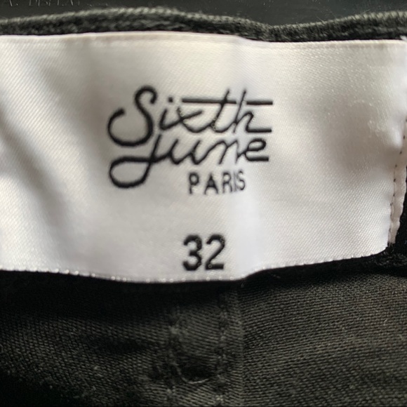 Sixth June black skinny jeans with red stripe - Picture 4 of 9